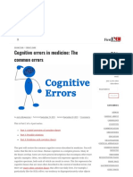 Cognitive Errors in Medicine - 2.the Common Errors - First10EM