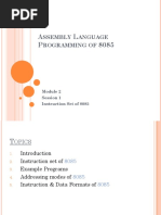 Assembly Language Programming 8085