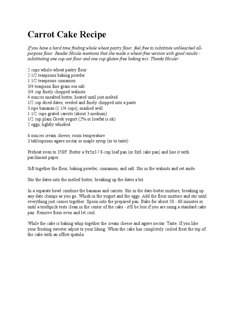Healthy Cake Recipes PDF Cakes Teaspoon