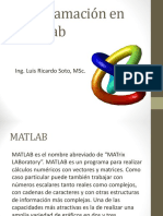 Programación en MatLab: Introducción a Matrices
