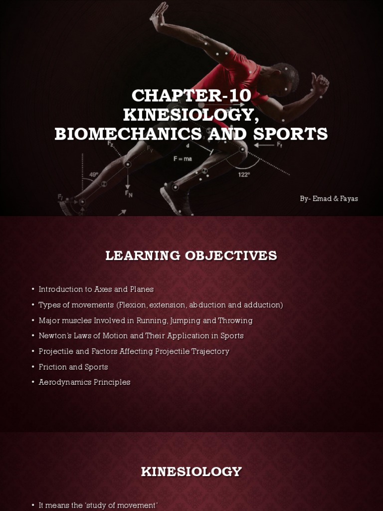 Kinesiology and Biomechanics in Sports | PDF | Anatomical Terms Of ...