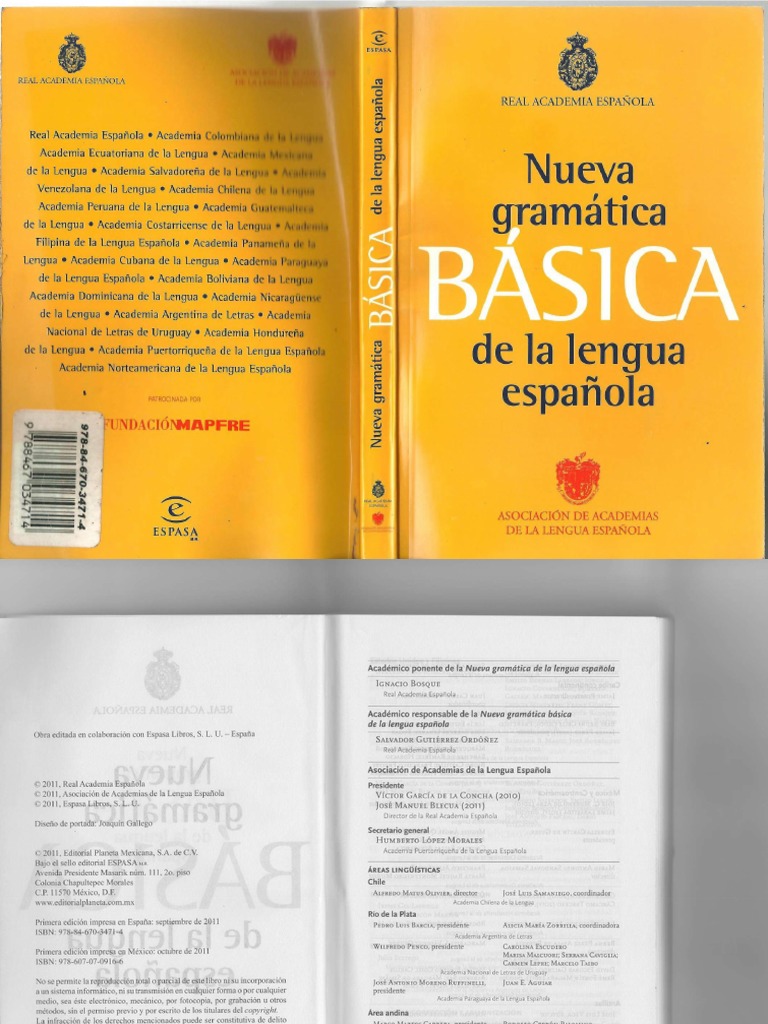 RAE - Nueva Gramática BÁSICA de La Lengua Española (2010) - 1 PDF | PDF