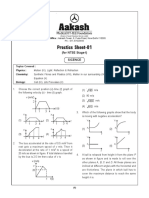 NTSE Practice Sheet-01 by AAKASH Institute