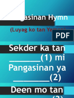 Pangasinan Hymn Powerpoint
