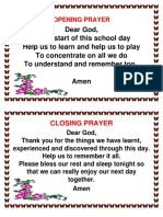 School Day Prayer for Learning and Rest