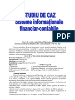 Studiu de Caz - Sisteme Informatinal - Contabile