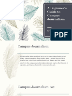 A Beginner's Guide To Campus Journalism