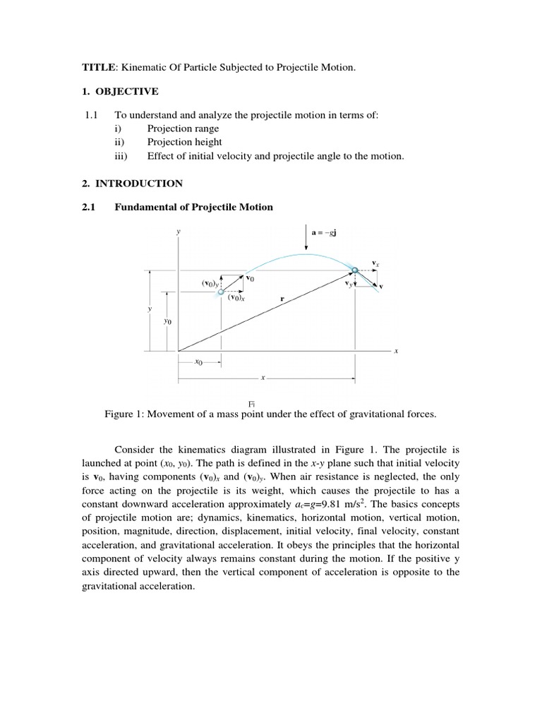 Analyzing Projectile Motion Dynamics | PDF | Projectiles | Acceleration