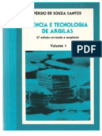 LIVRO - Ciência e Tecnologia de Argilas - Capítulos I e II - Vol 1 - Pérsio de Souza Santos