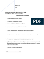 Socioeconomía General Cuestionario 1er Unidad