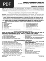 Edelbrock Carb App. Chart | V8 Engine | Carburetor