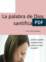 La Palabra de Dios Santifica