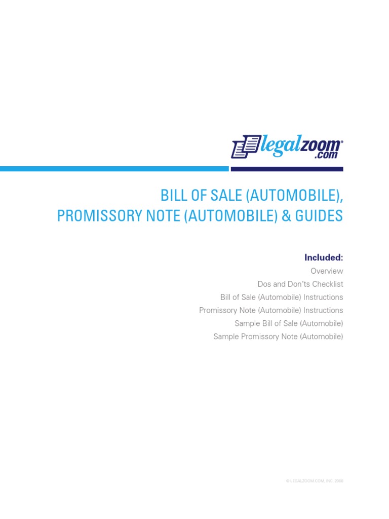 Auto Loan Promissory Note | PDF | Promissory Note | Security Interest