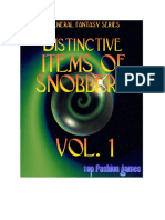 Distinctive Items of Snobbery Volume 1