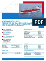Marinvest AB 74999 DWT Oil Tankers Ice Class 1A