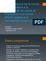 Honduras Mise en Œuvre de La Norme IPSAS Relative À La Comptabilité de Caisse Et Préparation À La Norme IPSAS Relative À La Comptabilité D'exercice