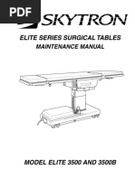 Skytron Elite 3500 Surgical Table - Maintenance Manual