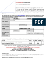 Postgraduate Orthopaedics Application Form Newcastle 2019