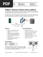 PING-Ultrasonic Distance Sensor