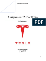 A Report On Tesla Motors Portfolio Tesla