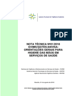 Nota técnica nº 01-2018 GVIMS-GGTES-ANVISA