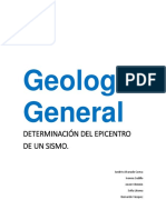 Determinacion de Epicentro de Un Sismo - Alvarado - Cedillo - Chininin - Lituma - Vasquez PDF