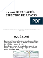 Tema 3 El Haz de Radiacion. Espectro de Rayos X