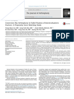 Conversion Hip Arthroplasty in Failed Fixation of Intertrochanteric Fracture A Propensity Score Matching Study