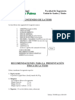 Presentación Física de La Tesis, Recomendaciones y Grabado de CDs PDF