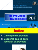 SESION N° 05 - EL PROYECTO DE INVESTIGACION