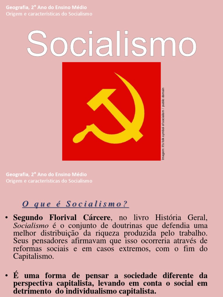 Origem e Características Do Socialismo | PDF | Socialismo | Comunismo