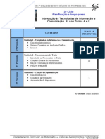 Planificação TIC 9o Ano 3 Turmas