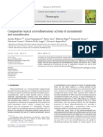 Comparative Topical Anti-Inflammatory Activity of Cannabinoids and Cannabivarins