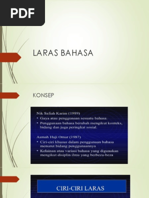 Laras Bahasa Pdf
