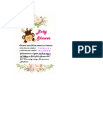 Plantillas Invitaciones de Baby Shower