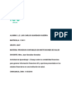 Contabilidad financiera en instituciones de salud