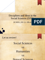 Differences Between Social Sciences, Humanities and Natural Sciences