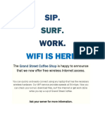 3-3 WiFi at Coffee Shop