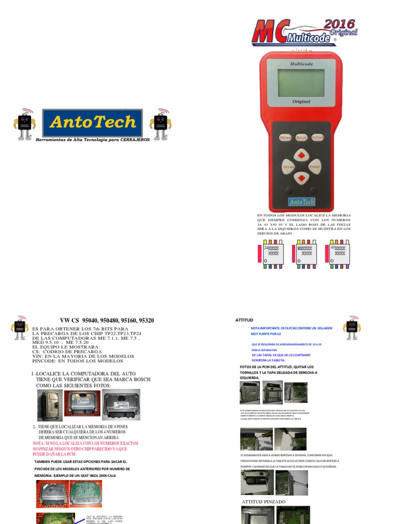 MULTICODE-MANUAL 2016.pdf-1 | PDF | Coche | Fabricantes de vehículos de ...
