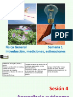 Física General Semana 1: Introducción, mediciones, estimaciones