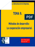 TEMA 9. Metodos de Desarrollo; La Cooperacion.ppt