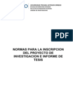 NORMAS DE INVESTIGACION - MEDICINA