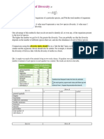 Biodiversity Calculations