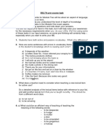 DELTA pre-course task vocabulary analysis