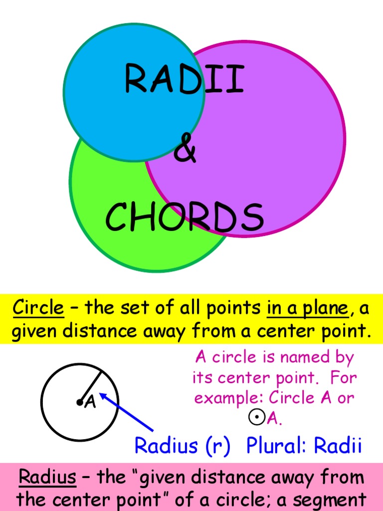 Circle Geometry: Radii and Chords | PDF | Circle | Perpendicular
