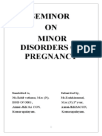 Minor Disorders of Pregnancy