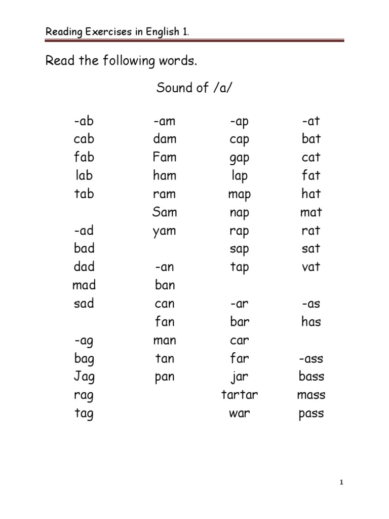 English Reading Exercises for Beginners | PDF | Nature