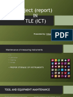 ICT Project Report on Maintenance of Measuring Instruments