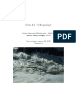 Notes Hydrogeology PDF