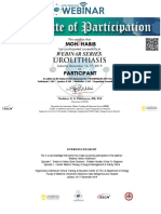 E-Certificate Webinar UROLITHIASIS - MOH. HABIB